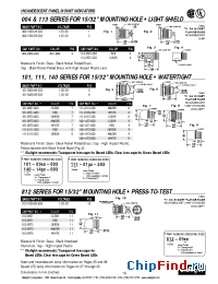 Datasheet 101-0971-003 manufacturer Dialight