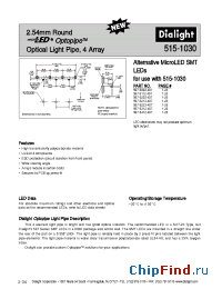 Datasheet 515-1030 manufacturer Dialight