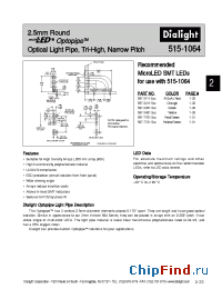 Datasheet 515-1064 manufacturer Dialight