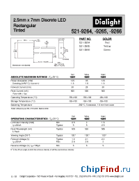 Datasheet 521-9264 manufacturer Dialight
