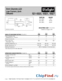 Datasheet 521-9321 manufacturer Dialight