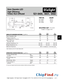 Datasheet 521-9431 manufacturer Dialight