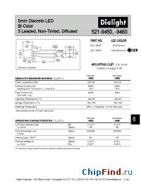 Datasheet 521-9450 manufacturer Dialight