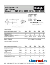 Datasheet 521-9498 manufacturer Dialight