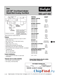 Datasheet 550-0307-002 manufacturer Dialight