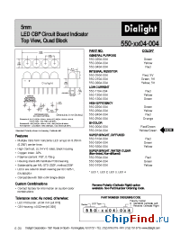 Datasheet 550-0404-004 manufacturer Dialight