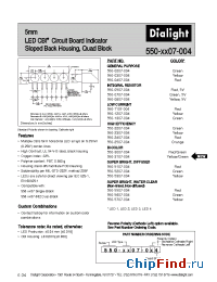 Datasheet 550-0507-004 manufacturer Dialight