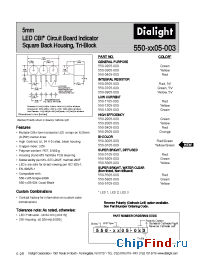 Datasheet 550-0705-013 manufacturer Dialight