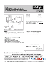 Datasheet 550-3505-010 manufacturer Dialight