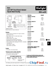Datasheet 550-5305-010 manufacturer Dialight