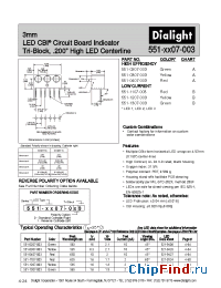 Datasheet 551-0207-013 manufacturer Dialight