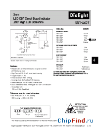 Datasheet 551-0307 manufacturer Dialight