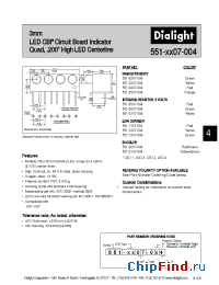 Datasheet 551-0307-014 manufacturer Dialight
