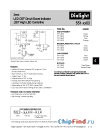 Datasheet 551-0403-010 manufacturer Dialight