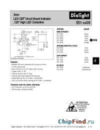 Datasheet 551-0609 manufacturer Dialight