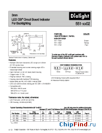 Datasheet 551-1602 manufacturer Dialight