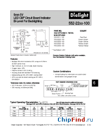 Datasheet 552-2211-110 manufacturer Dialight