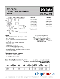 Datasheet 552-6033-200 manufacturer Dialight