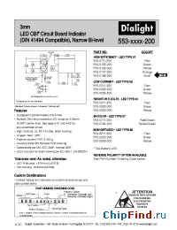 Datasheet 553-0111-210 manufacturer Dialight