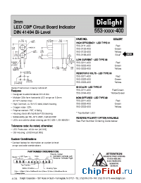 Datasheet 553-0122-410 manufacturer Dialight