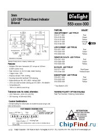 Datasheet 553-0133-300 manufacturer Dialight