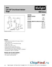 Datasheet 555-2303 manufacturer Dialight