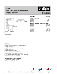 Datasheet 555-3008 manufacturer Dialight