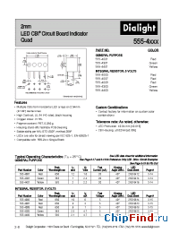 Datasheet 555-4003 manufacturer Dialight