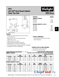 Datasheet 555-5003 manufacturer Dialight
