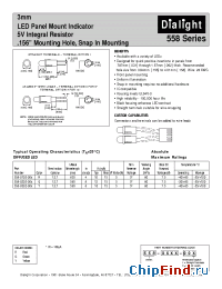 Datasheet 558-0102-001 manufacturer Dialight