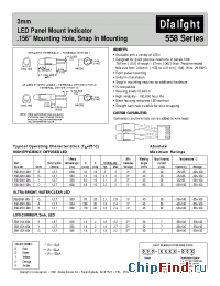 Datasheet 558-0201-001 manufacturer Dialight