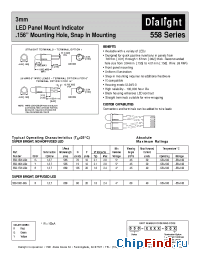 Datasheet 558-1601-007 manufacturer Dialight