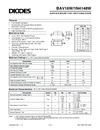 Datasheet 1N4148W-7 manufacturer Diodes