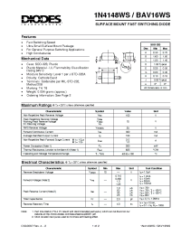 Datasheet 1N4148WS manufacturer Diodes