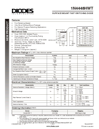 Datasheet 1N4448HWT manufacturer Diodes