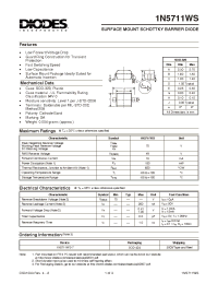 Datasheet 1N5711WS-7 manufacturer Diodes
