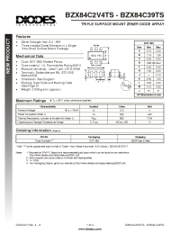 Datasheet BZX84C3V3TS manufacturer Diodes