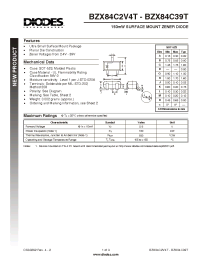 Datasheet BZX84C9V1T manufacturer Diodes