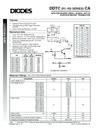 Datasheet DDTC114YCA manufacturer Diodes