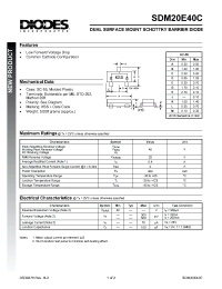 Datasheet MBR1030 manufacturer Diodes