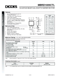 Datasheet MBRD1035CTL-T manufacturer Diodes