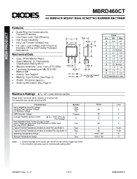 Datasheet MBRD460CT-T manufacturer Diodes