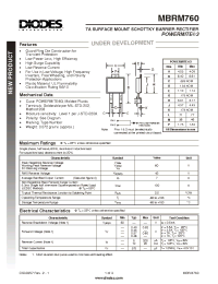 Datasheet MBRM760-13 manufacturer Diodes
