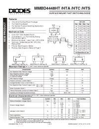 Datasheet MMBD4448HTC manufacturer Diodes