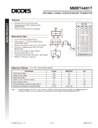 Datasheet MMBT4401T manufacturer Diodes