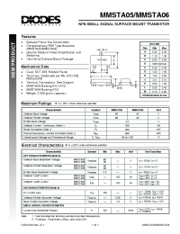 Datasheet MMSTA06 manufacturer Diodes
