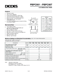 Datasheet PBPC803 manufacturer Diodes