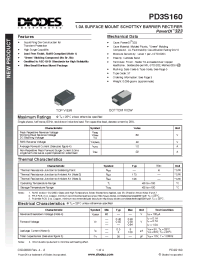 Datasheet PD3S160 manufacturer Diodes