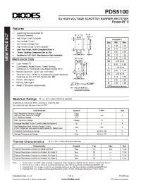 Datasheet PDS5100 manufacturer Diodes