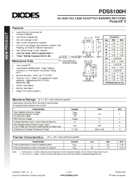 Datasheet PDS5100H manufacturer Diodes